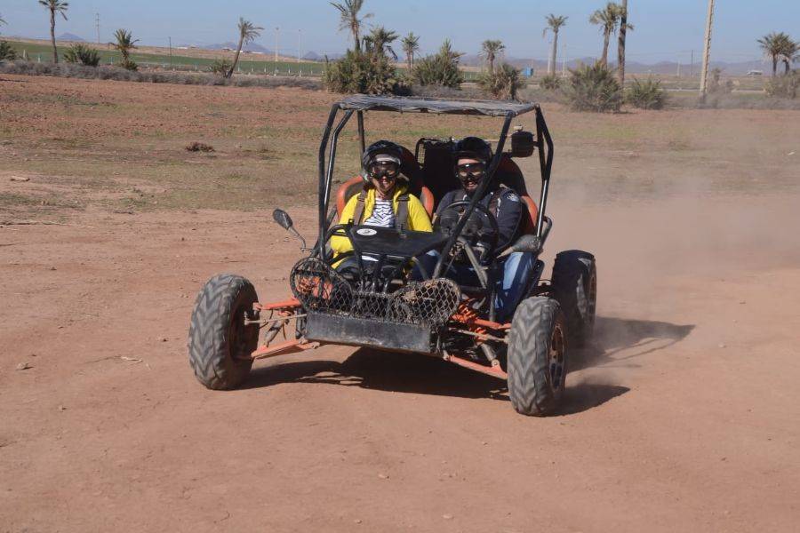 Paseo en buggy de adrenalina y paseo en camello en Palmeraie Marrakech
