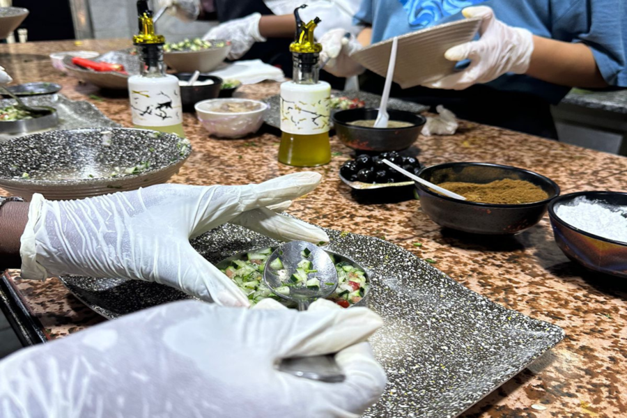 Clase de cocina marroquí Marrakech en Chouf l'Or con recogida