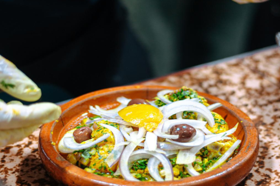 Clase de cocina marroquí Marrakech en Chouf l'Or con recogida