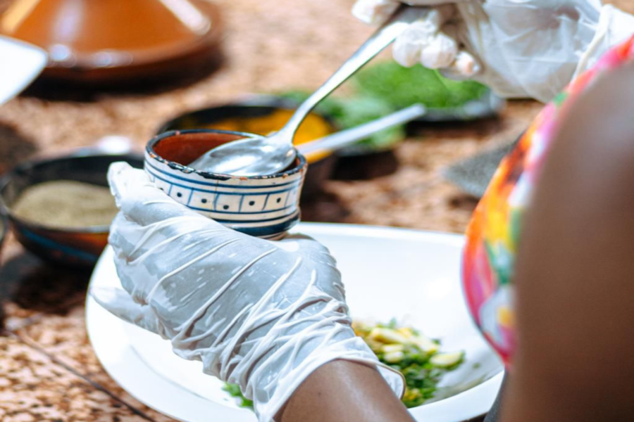 Clase de cocina marroquí Marrakech en Chouf l'Or con recogida