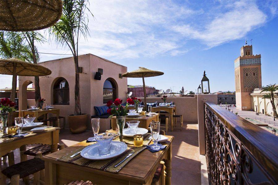 Visita a la azotea y visita a Medina con comidas en Marrakech
