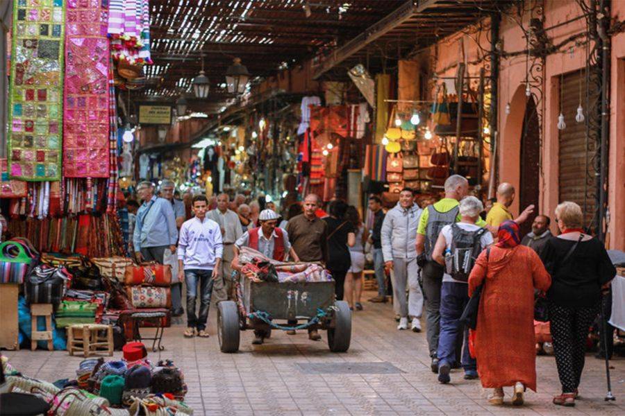 Visita a la azotea y visita a Medina con comidas en Marrakech
