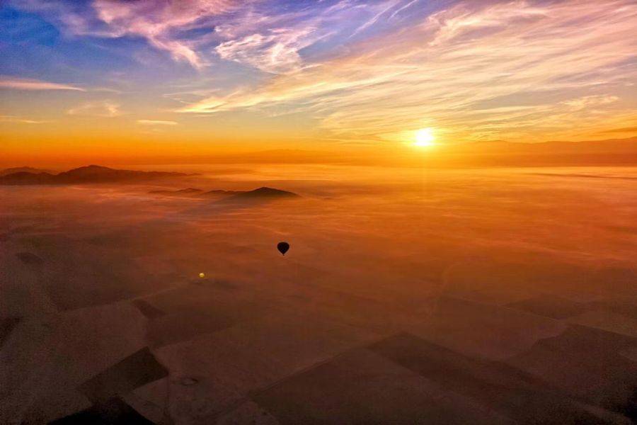 Aventura en globo aerostático al amanecer en Marrakech