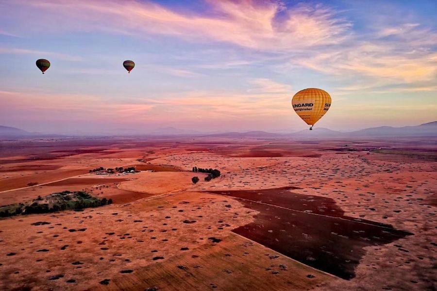 Aventura en globo aerostático al amanecer en Marrakech