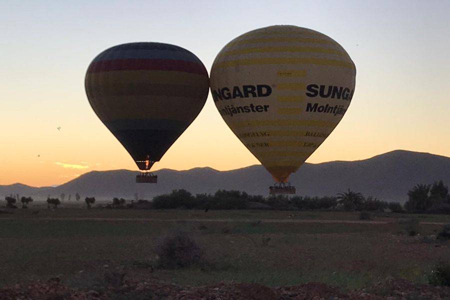 Aventura en globo aerostático al amanecer en Marrakech