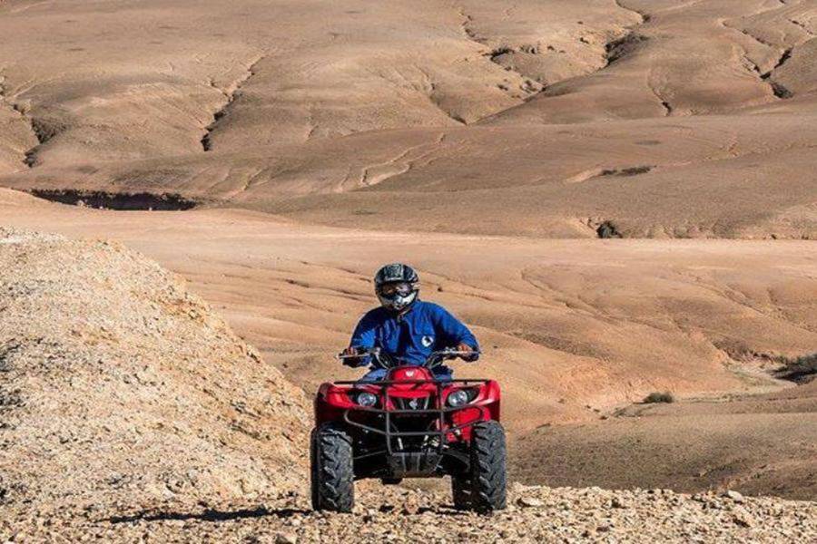 Quad, paseo en camello y cena en el desierto rocoso de Agafay