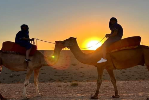 Montaña del Alto Atlas Imlil con paseo en camello y cena en el desierto de Agafay