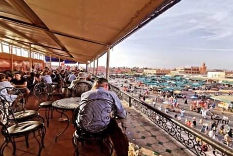 Visita a la azotea y visita a Medina con comidas en Marrakech