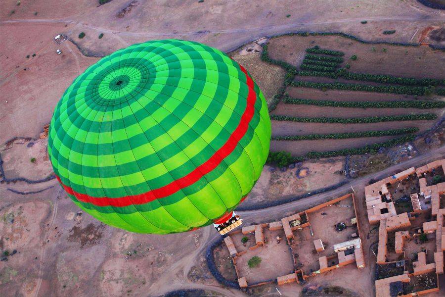 Aventura en globo aerostático al amanecer en Marrakech