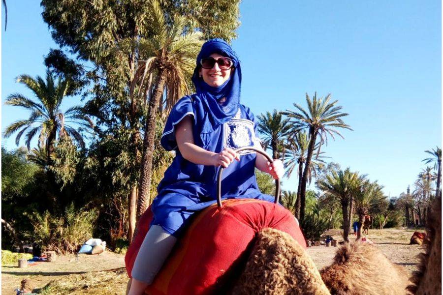 Paseo en camello en la Palmeraie de Marrakech