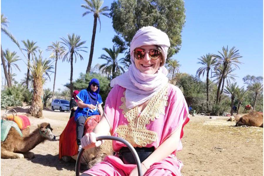 Paseo en camello en la Palmeraie de Marrakech
