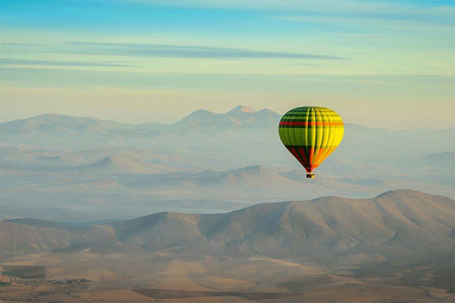 Aventura en globo aerostático al amanecer en Marrakech