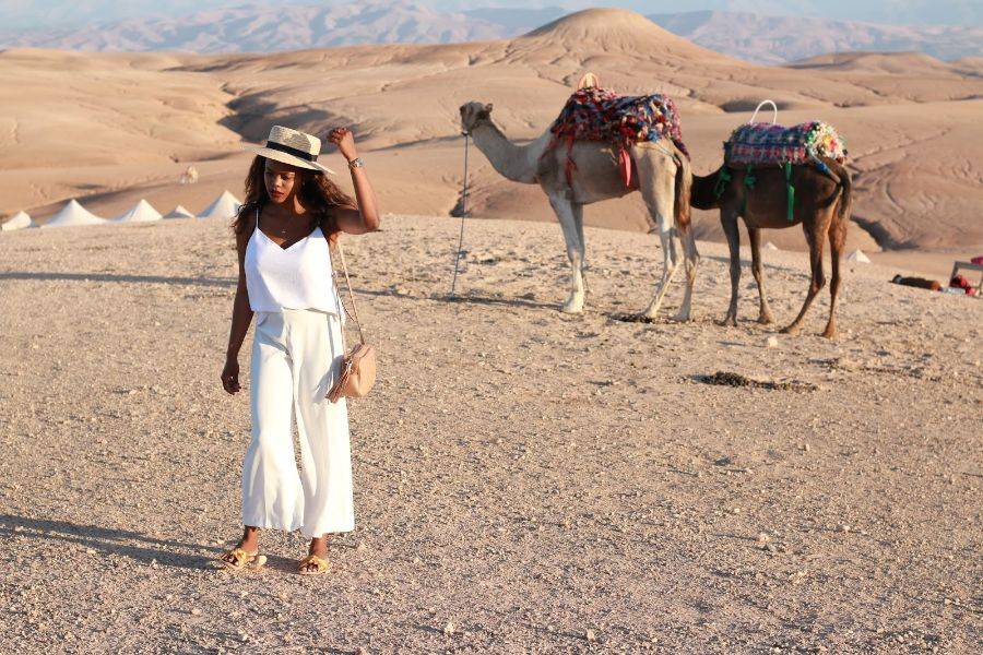 Paseo en camello y experiencia en quad en el desierto rocoso de Agafay