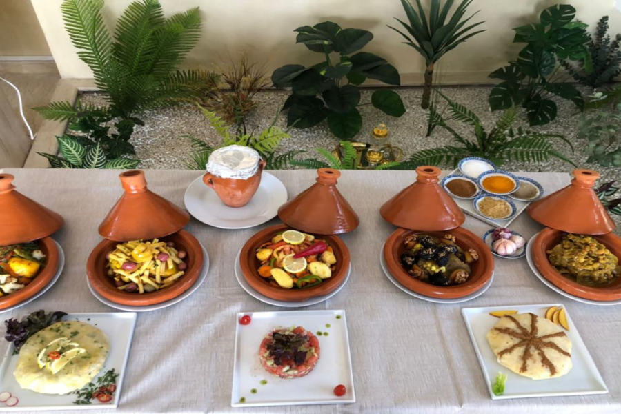 Experiencia de almuerzo, restaurante marroquí Chouf L'Or con recogida