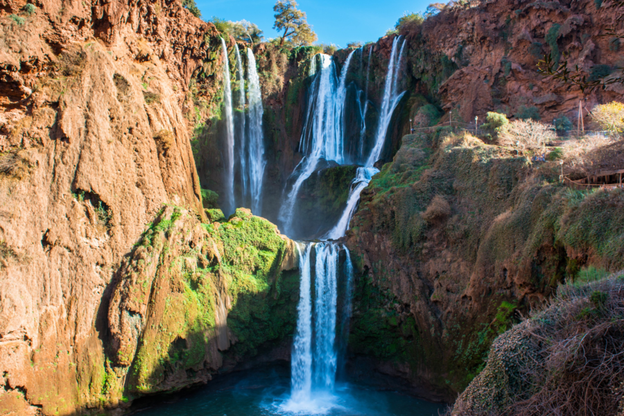 Tour de día completo a las cascadas de Ouzoud con paseo en barco