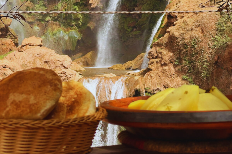 Tour de día completo a las cascadas de Ouzoud con paseo en barco