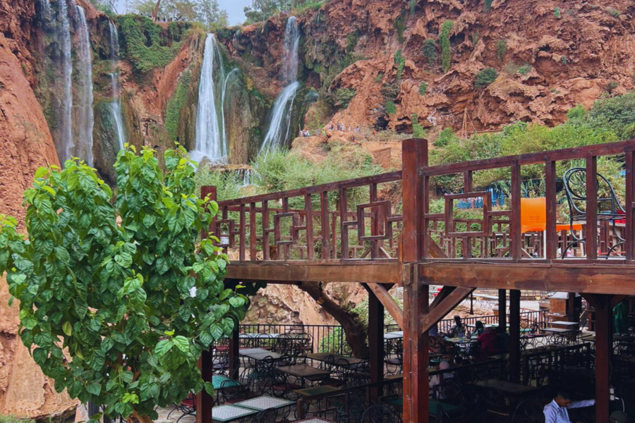 Tour de día completo a las cascadas de Ouzoud con paseo en barco