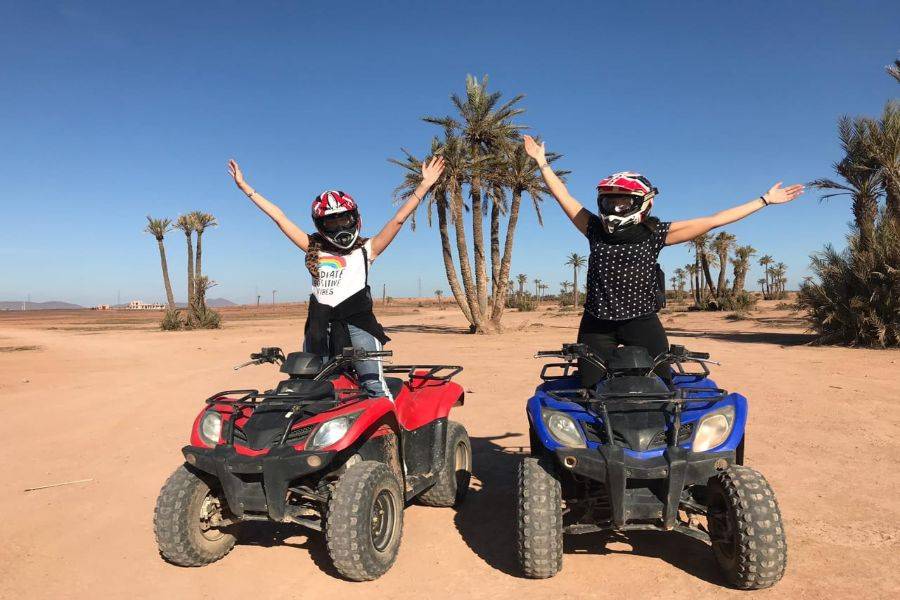 Paseo en camello y quads en Marrakech Palmeraie