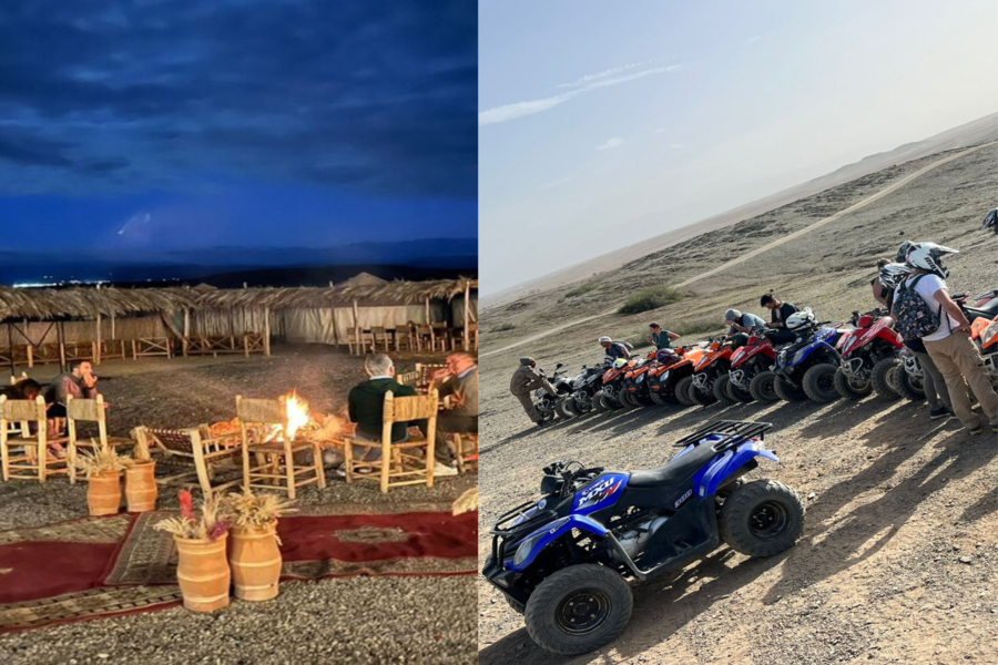 Excursiones en quad y show en vivo y cena en el desierto de Agafay