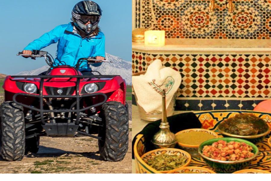 Marrakech: Quads en el Palmeral y spa tradicional marroquí