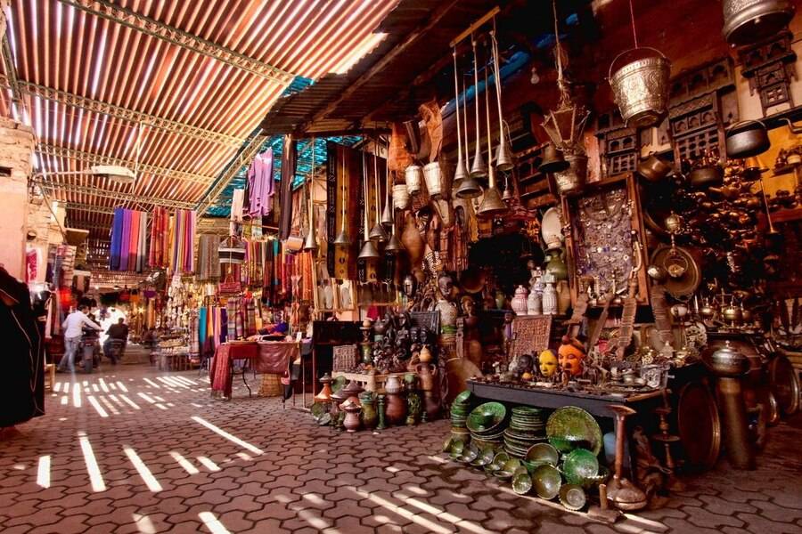 Zocos tradicionales de Marrakech y visita a la antigua medina