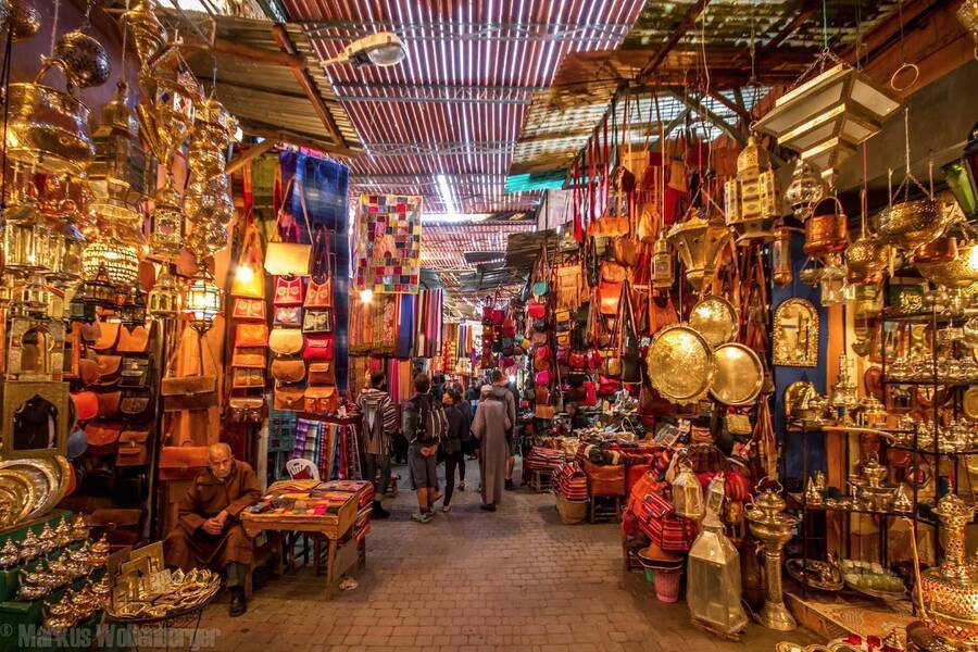 Zocos tradicionales de Marrakech y visita a la antigua medina