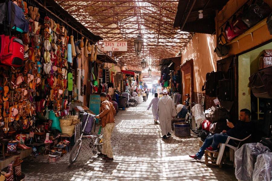 Zocos tradicionales de Marrakech y visita a la antigua medina