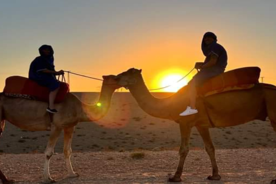 Montaña del Alto Atlas Imlil con paseo en camello y cena en el desierto de Agafay