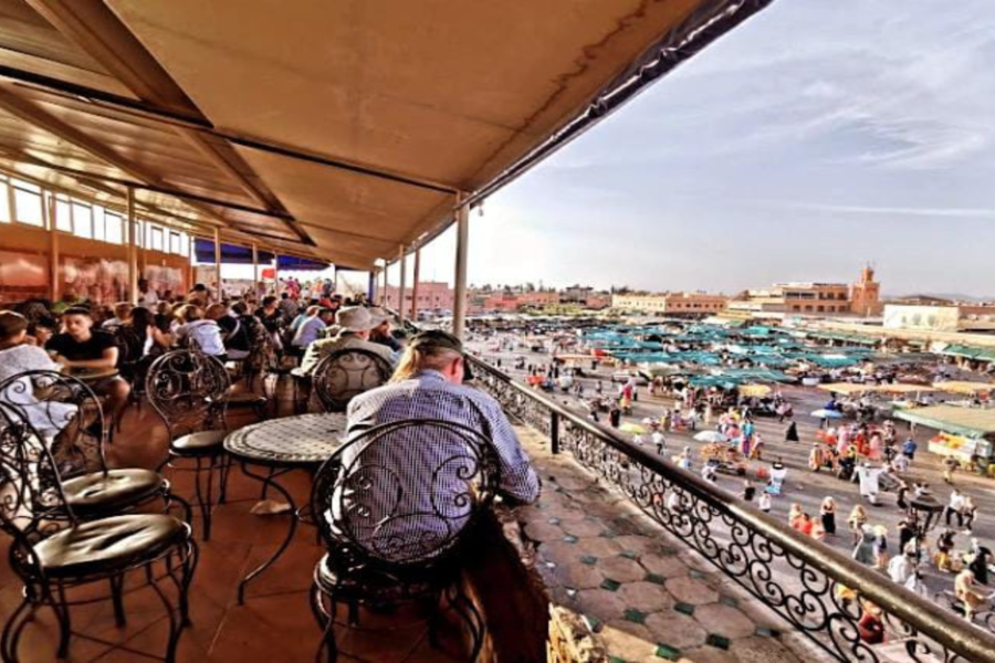 Visita a la azotea y visita a Medina con comidas en Marrakech