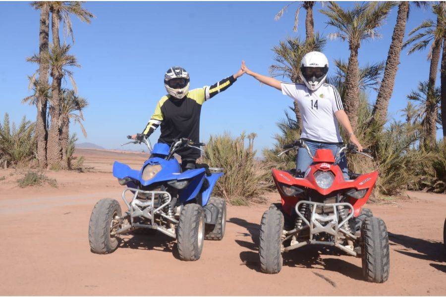 Paseo en camello y quads en Marrakech Palmeraie
