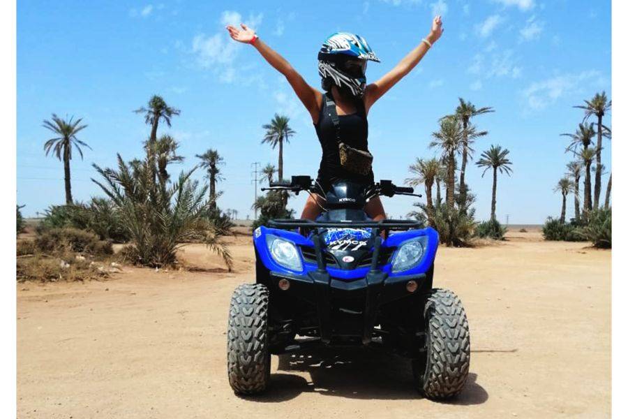 Paseo en camello y quads en Marrakech Palmeraie