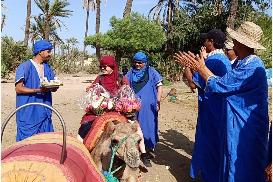Paseo en camello y quads en Marrakech Palmeraie