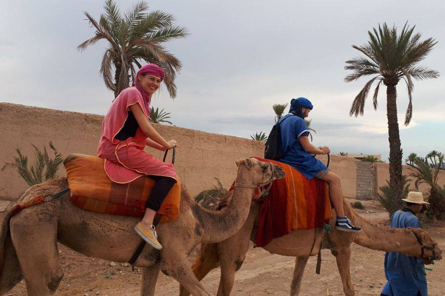 Paseo en camello y quad y spa y tratamiento de hammam