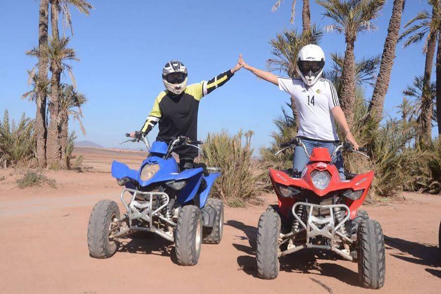 Paseo en camello y quad y spa y tratamiento de hammam