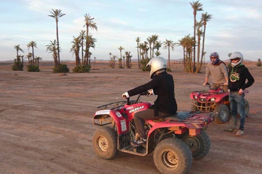 Paseo en camello y quad y spa y tratamiento de hammam