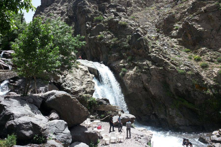 Montaña del Alto Atlas Imlil con paseo en camello y cena en el desierto de Agafay