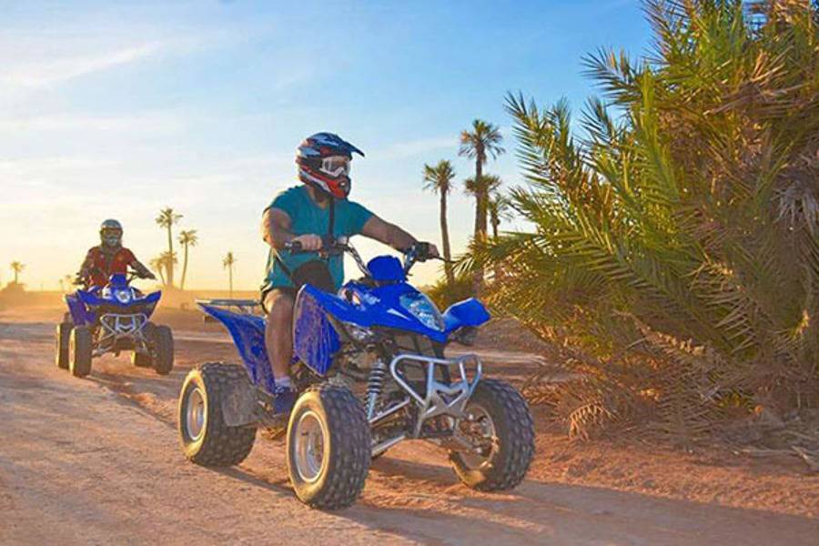 Paseo en camello y quad y spa y tratamiento de hammam