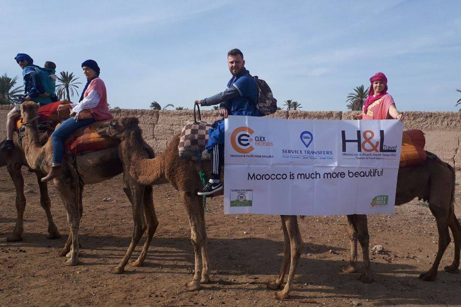 Paseo en camello y quad y spa y tratamiento de hammam