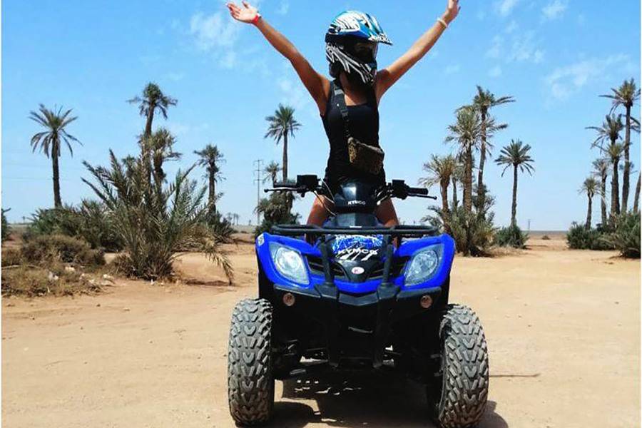 Paseo en camello y quad y spa y tratamiento de hammam