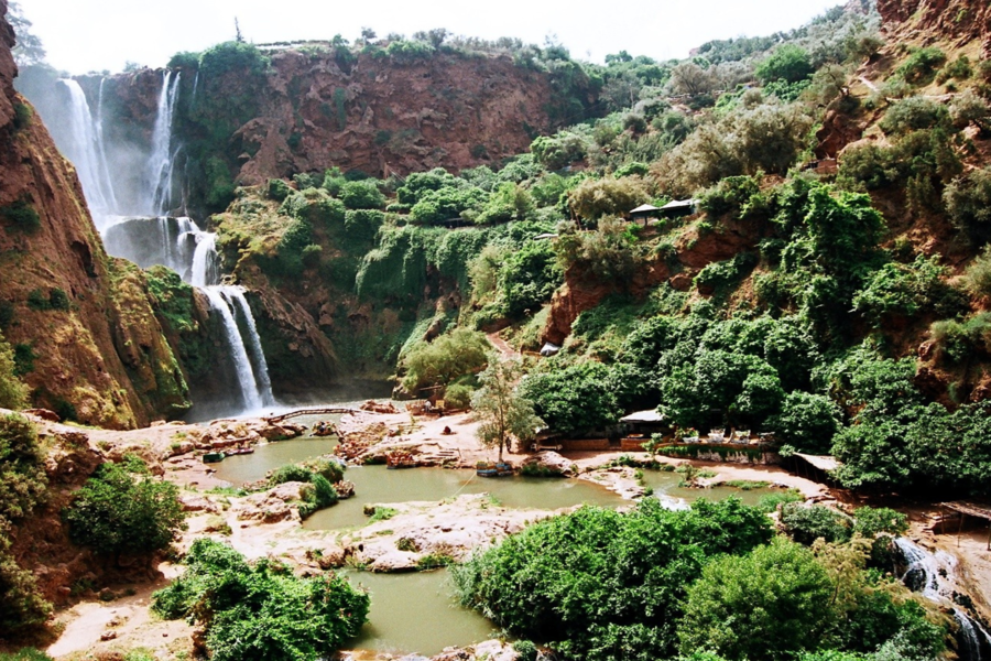 Tour de día completo a las cascadas de Ouzoud con paseo en barco