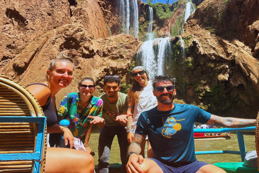 Tour de día completo a las cascadas de Ouzoud con paseo en barco