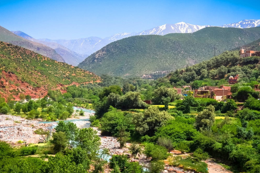 Excursión de un día al valle de Ourika y las montañas del Atlas