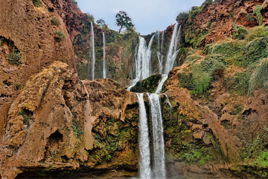 Tour de día completo a las cascadas de Ouzoud con paseo en barco