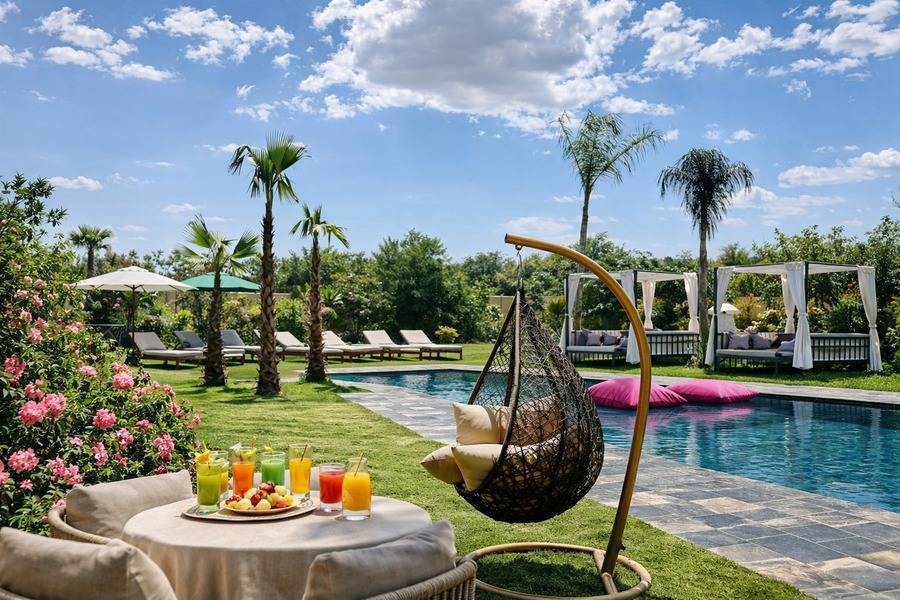 Amanecer en globo en Marrakech, pase de día en piscina y almuerzo
